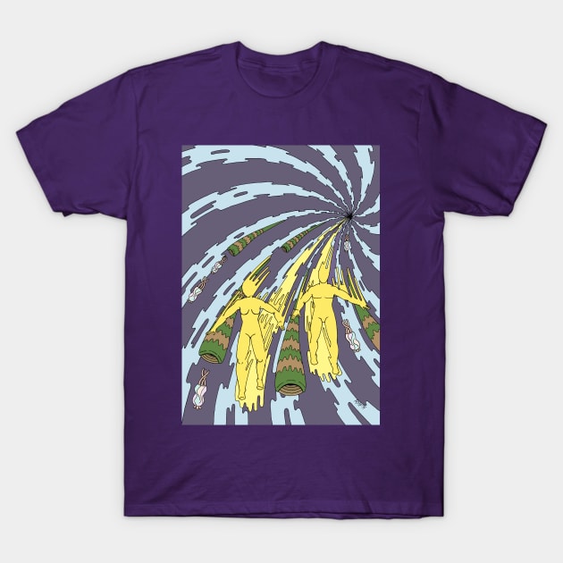 Sliding Through Another Dimension T-Shirt by AzureLionProductions